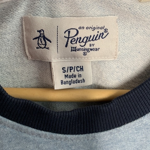 Original Penguin by Munsingwear Striped Cotton Pullover Sweatshirt sz S - Picture 3 of 5
